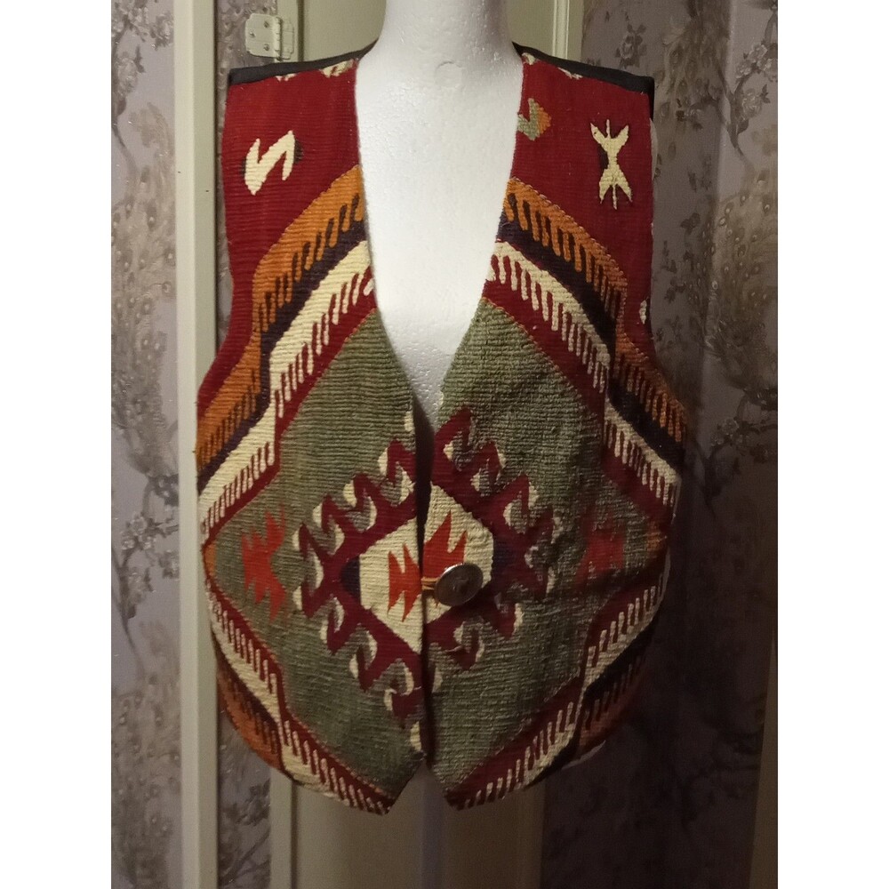 Matt Camron Vintage Wool Southwestern style vest M